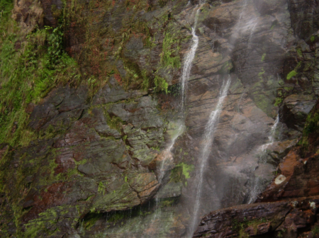 The waterfall during dry season.